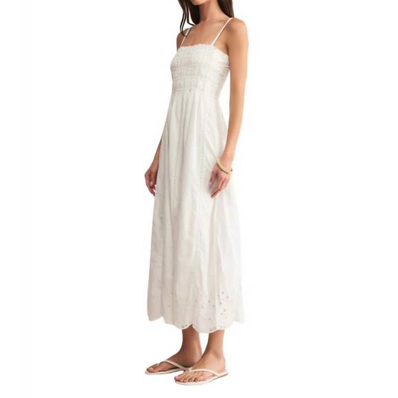 NEW Z SUPPLY dani embroidered midi dress in white - Picture 2 of 3